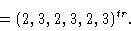 \begin{displaymath}\yy = (2, 3, 2, 3, 2, 3)^{tr}. \end{displaymath}