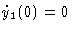 $\dot y_1(0)=0$