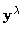 ${\bf y}^{\lambda}$