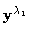 ${\bf y}^{\lambda_1}$