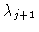 $\lambda_{j+1}$