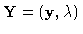 ${\bf Y}=({\bf y},\lambda)$